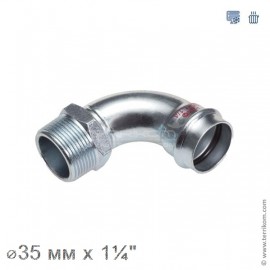 Угол 90° с переходом на НР, IBP B Press Carbon