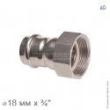 Соединение прямое с накидной гайкой, IBP BPress Inox