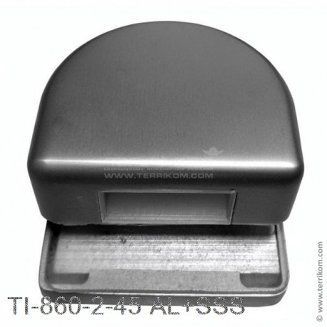 Ответная часть на стекло (для 850 и 860), для межкомнатных дверей, AL (алюминий анод.), SSS (матовая нерж. сталь)