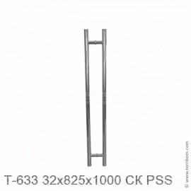 Ручка (комплект) 32x825x1000 мм СК для стекла 8-12 мм, PSS (полированная нержавеющая сталь)