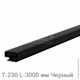 Магнитный уплотнитель L-3000 мм для Z и L образных коробок, черный