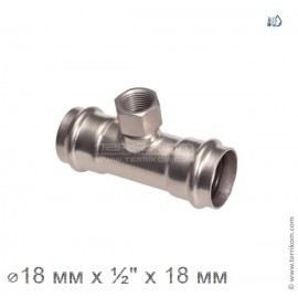 Тройник ВР, IBP BPress Inox