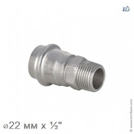 Соединение прямое с ниппелем, IBP BPress Inox