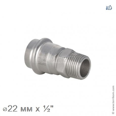 Соединение прямое с ниппелем, IBP BPress Inox