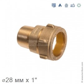 Переходник НР компрессионный (с конической резьбой), IBP Conex Compression
