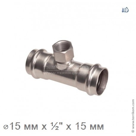 Тройник ВР, IBP BPress Inox