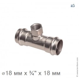 Тройник ВР, IBP BPress Inox