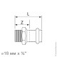 Соединение прямое с ниппелем, IBP BPress Inox