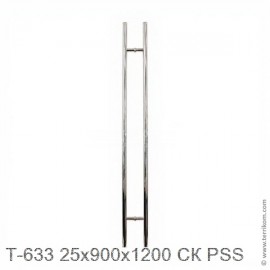 Ручка (комплект) 25x900х1200 мм СК для стекла 8-12 мм, PSS (полированная нержавеющая сталь)