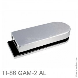 Ответная часть на стекло для замка TI-86 GAM, для стекла 8-12 мм, для межкомнатных дверей, AL (алюминий анод.)