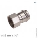 Соединение прямое с внутренней резьбой, IBP BPress Inox