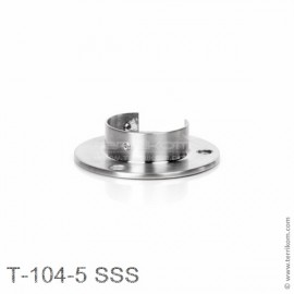 Крепление торцевое для поручня Ø-48,3 мм, SUS 304, SSS (матовая нержавеющая сталь)