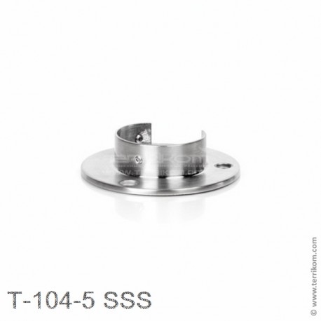 Крепление торцевое для поручня Ø-48,3 мм, SUS 304, SSS (матовая нержавеющая сталь)