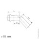 Угол 45° НВ, IBP BPress Inox