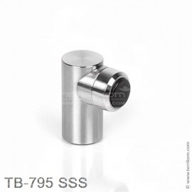 Стопор напольный (потолочный) для маятниковой двери, серия «Вектор», SSS (матовая нерж. сталь)