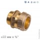 Переходник НР компрессионный, IBP Conex Compression (латунь хром)