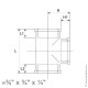 Тройник редукционный ВР, серия IBP 8000 (латунь)