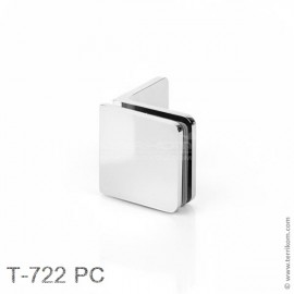 Коннектор стекло-стена 90º для стекла 6-10 мм, серия «Соединители», PC (хром полированный)