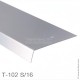 Крышка декоративная для профиля T-102, для стекла 16 мм, SSS (матовая нержавеющая сталь)