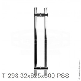 Ручка (комплект) 32x625x800мм для дверей, PSS (полированная нерж. сталь)