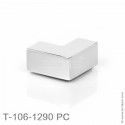Соединитель двух стекол угловой 90º, для стекла 12 мм, PC (хром полированный)