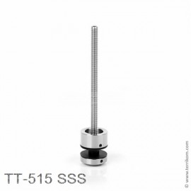 Крепление точечное для ограждений, Ø-30 мм, крепление Ø-8 мм, SSS (матовая нержавеющая сталь)