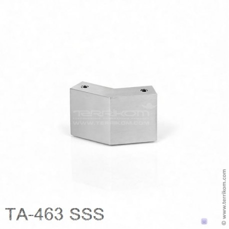 Соединитель труба-труба 135º, SSS (матовая нерж. сталь)