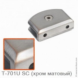 Коннектор стена-стекло для стекла 8-10 мм, серия «Соединители», SC (хром матовый)