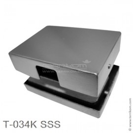Ответная часть на стекло 10 мм к замку T-034, SSS (матовая нерж. сталь)