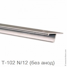 Накладка декоративная для стекла 12 мм, AL (алюминий сырой)