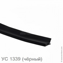 Уплотнитель для профиля T-80L малый для триплекса 12 мм (чёрный)