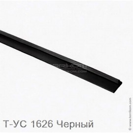 Уплотнитель для профиля T-40L, Т-400T для стекла 10 мм, чёрный